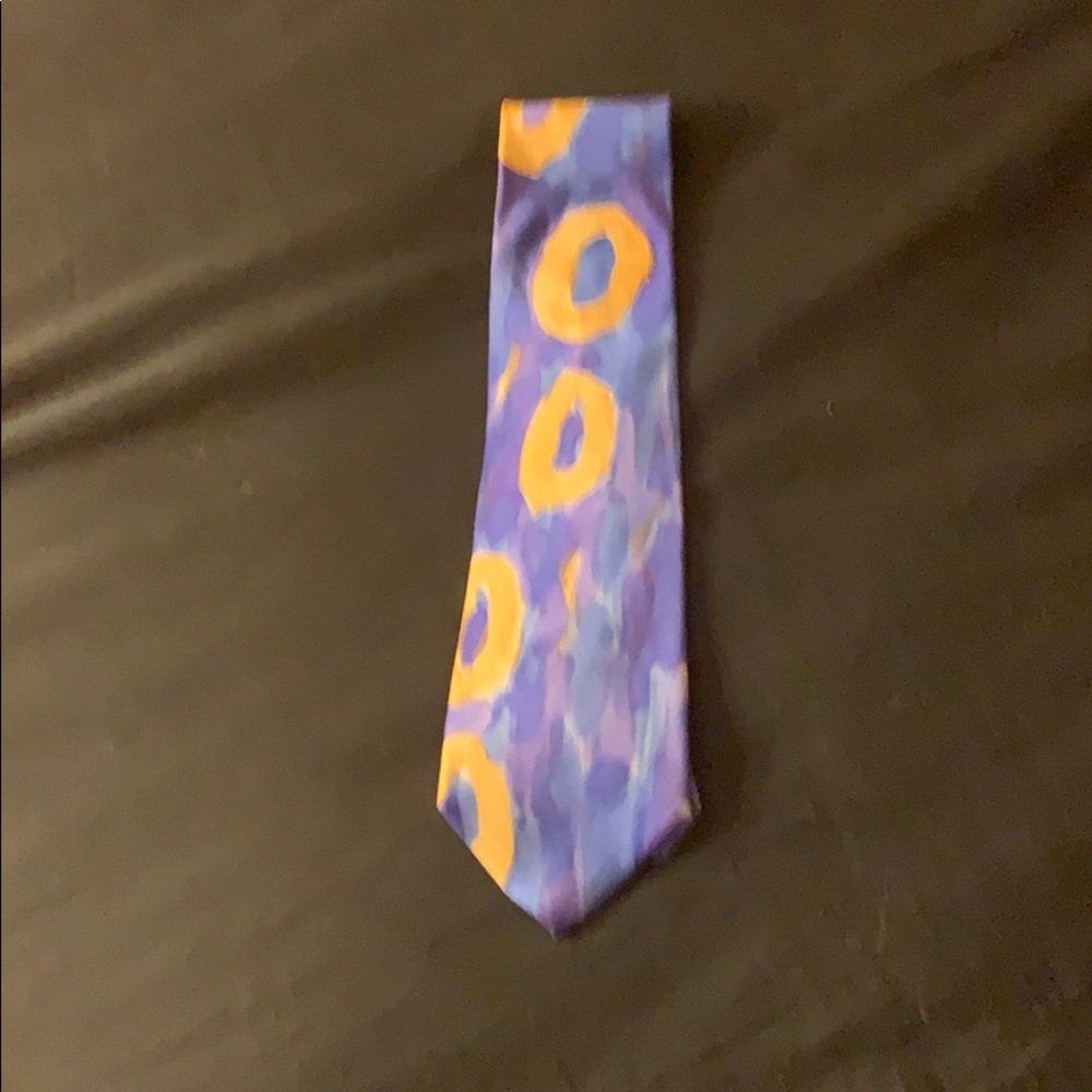 Hand painted 100% silk tie